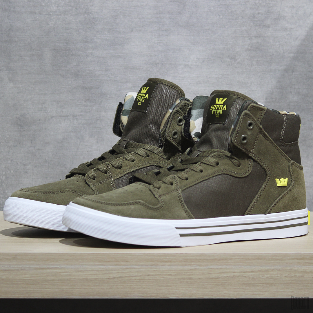 Tenis Supra Footwear Vaider Olive Golden White