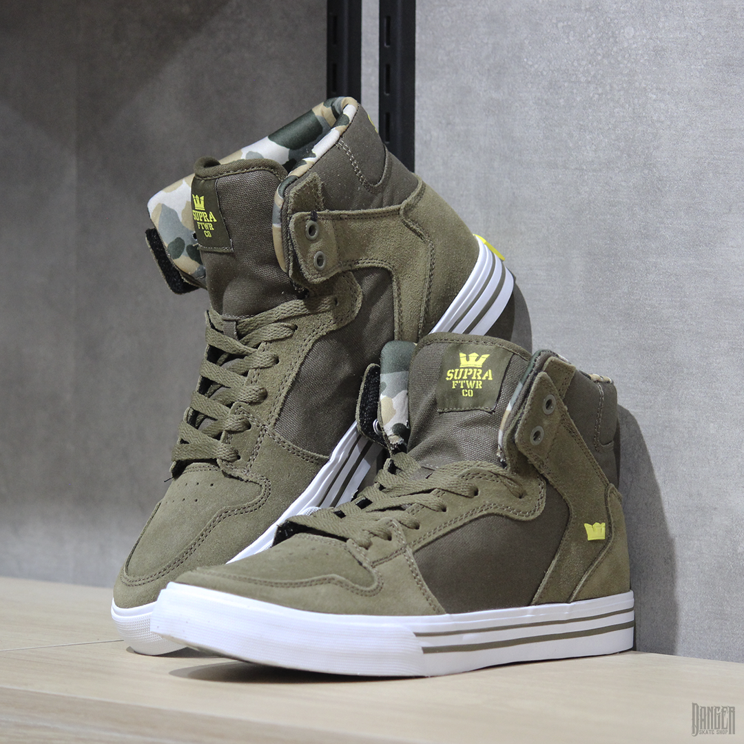 Tenis Supra Footwear Vaider Olive Golden White