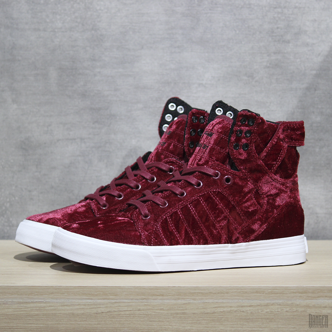 Tenis Supra Footwear Skytop Dark Ruby White