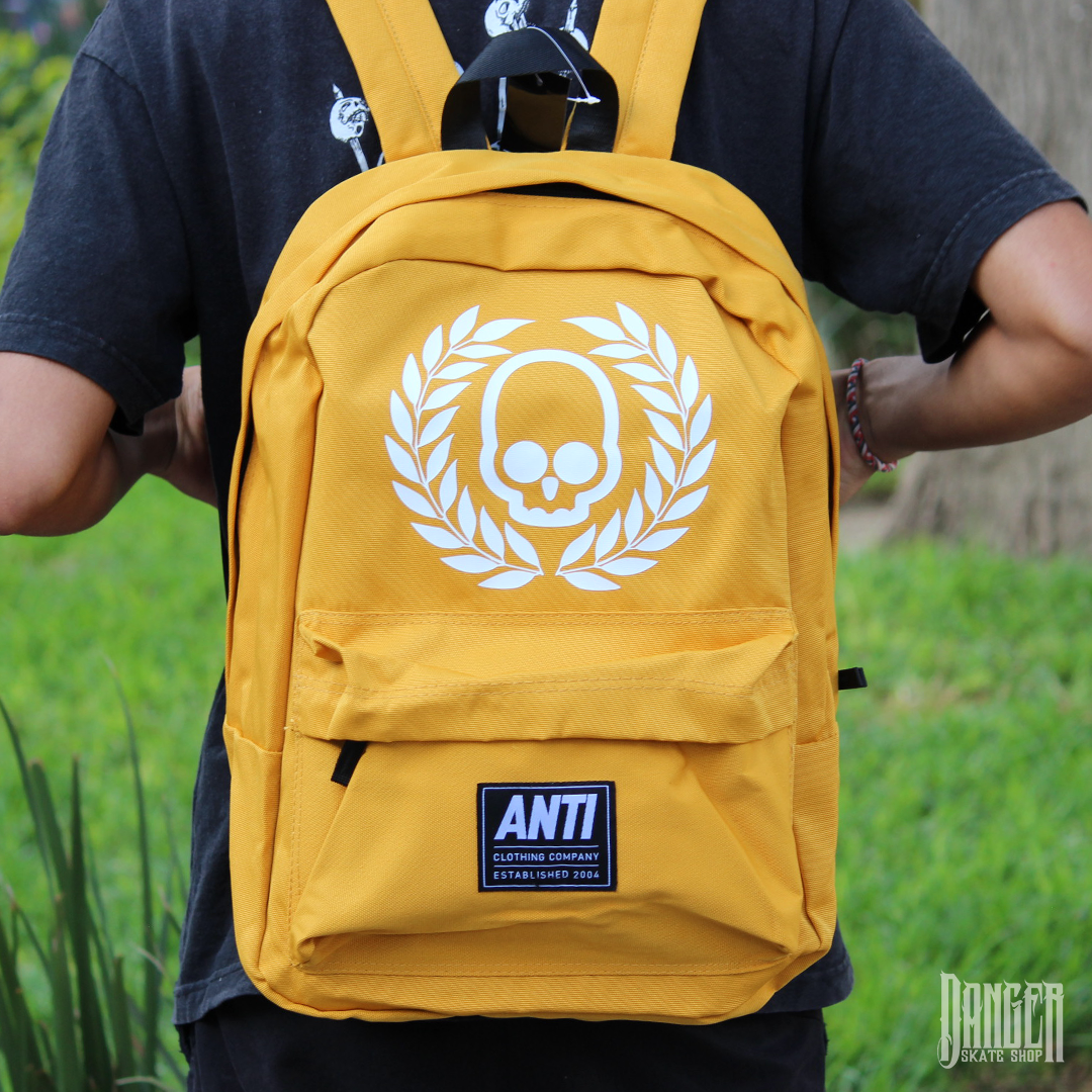 Mochila Antifashion Logo Mostaza