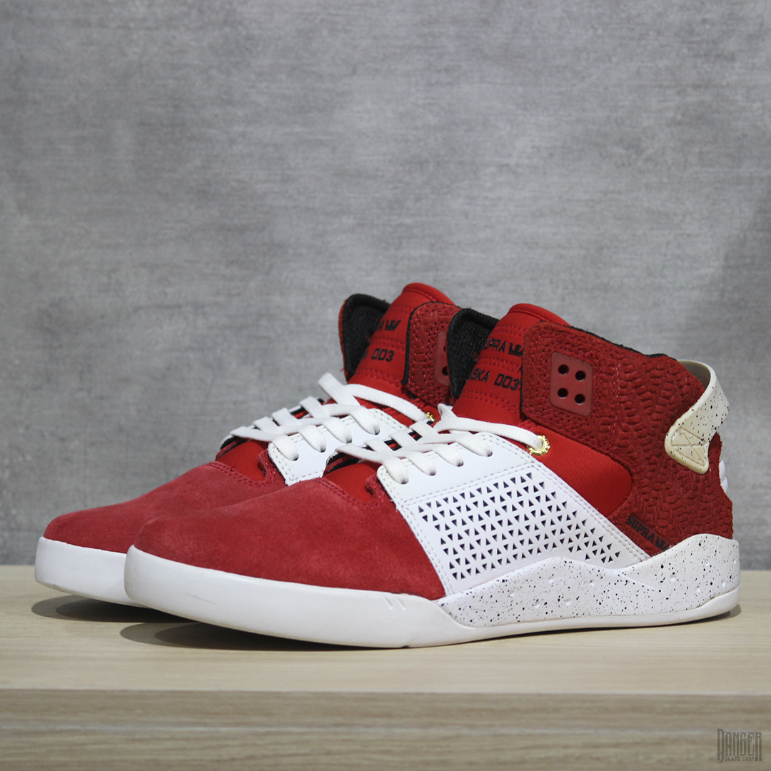 Tenis Supra Footwear Skytop III Red White Speckle