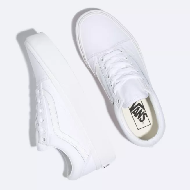 Tenis Vans Old Skool Plataforma White