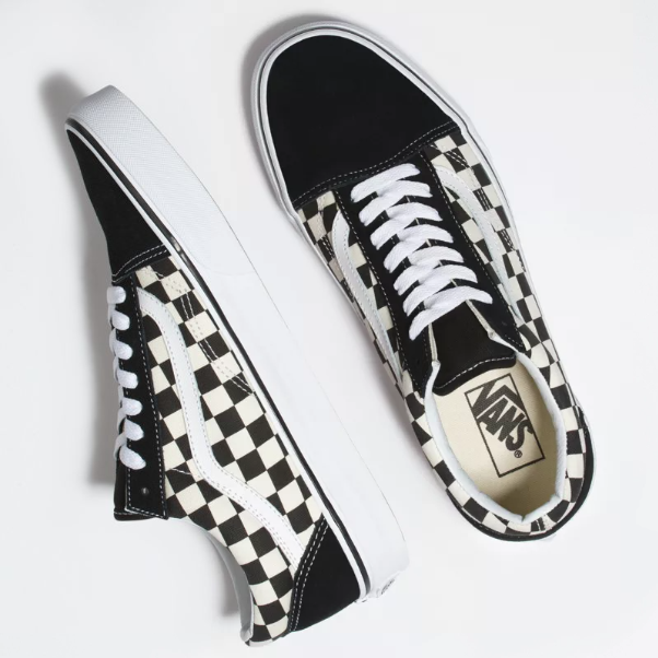 Tenis Vans Old Skool Checkerboard Black White