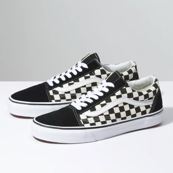 Tenis Vans Old Skool Checkerboard Black White