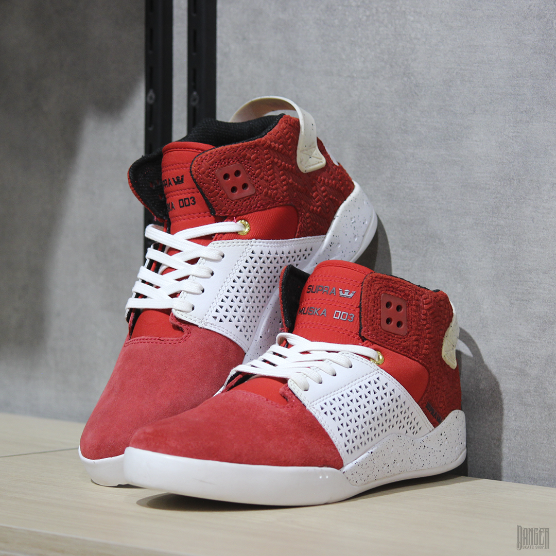 Tenis Supra Footwear Skytop III Red White Speckle