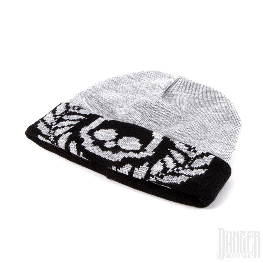 Beanie Antifashion Cut Logo Gris Negro