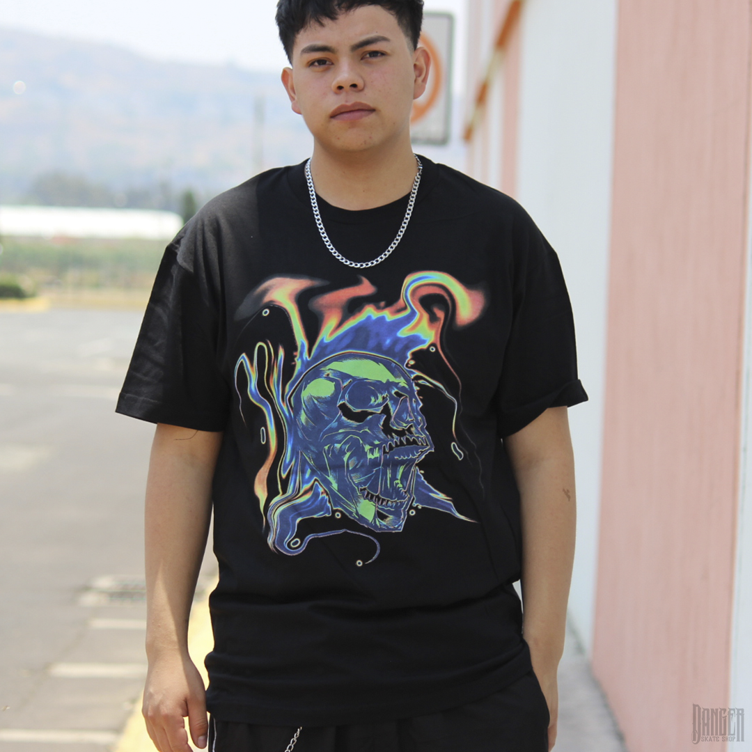 Playera Antifashion Acid Skull