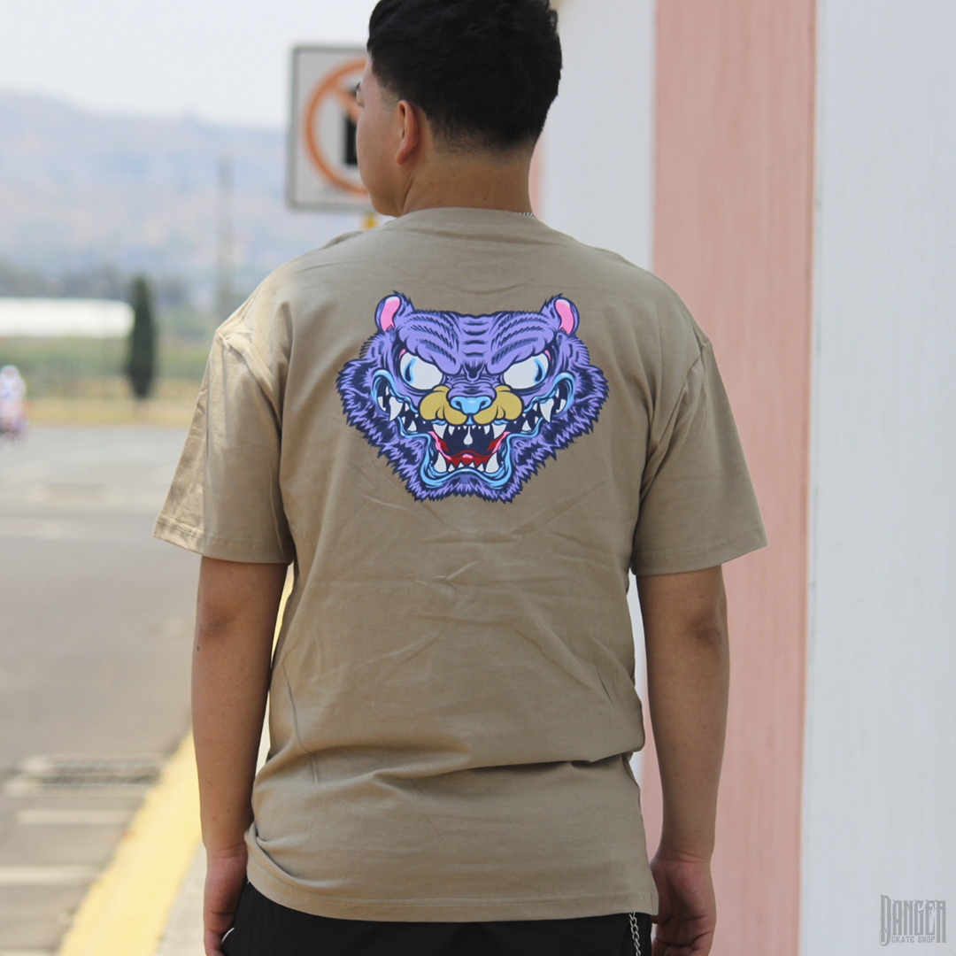 Playera Antifashion Tiger Bomb Kaki