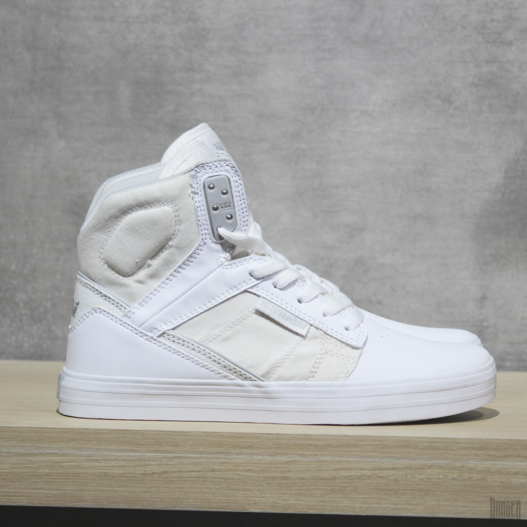 Tenis Supra Footwear Ridgemont White White Leather Canvas