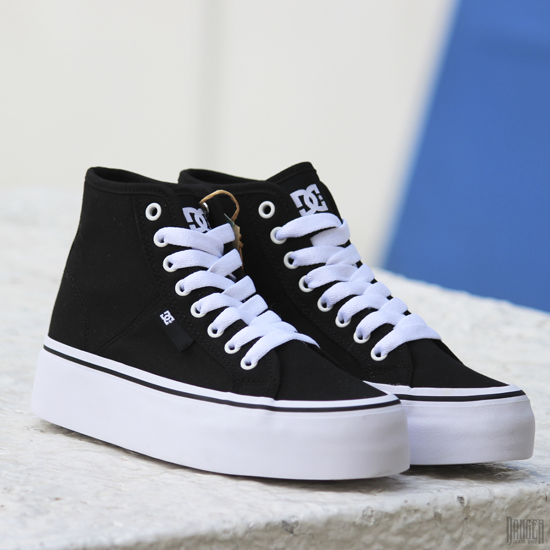 Tenis DC Manual Hi Platform Black White