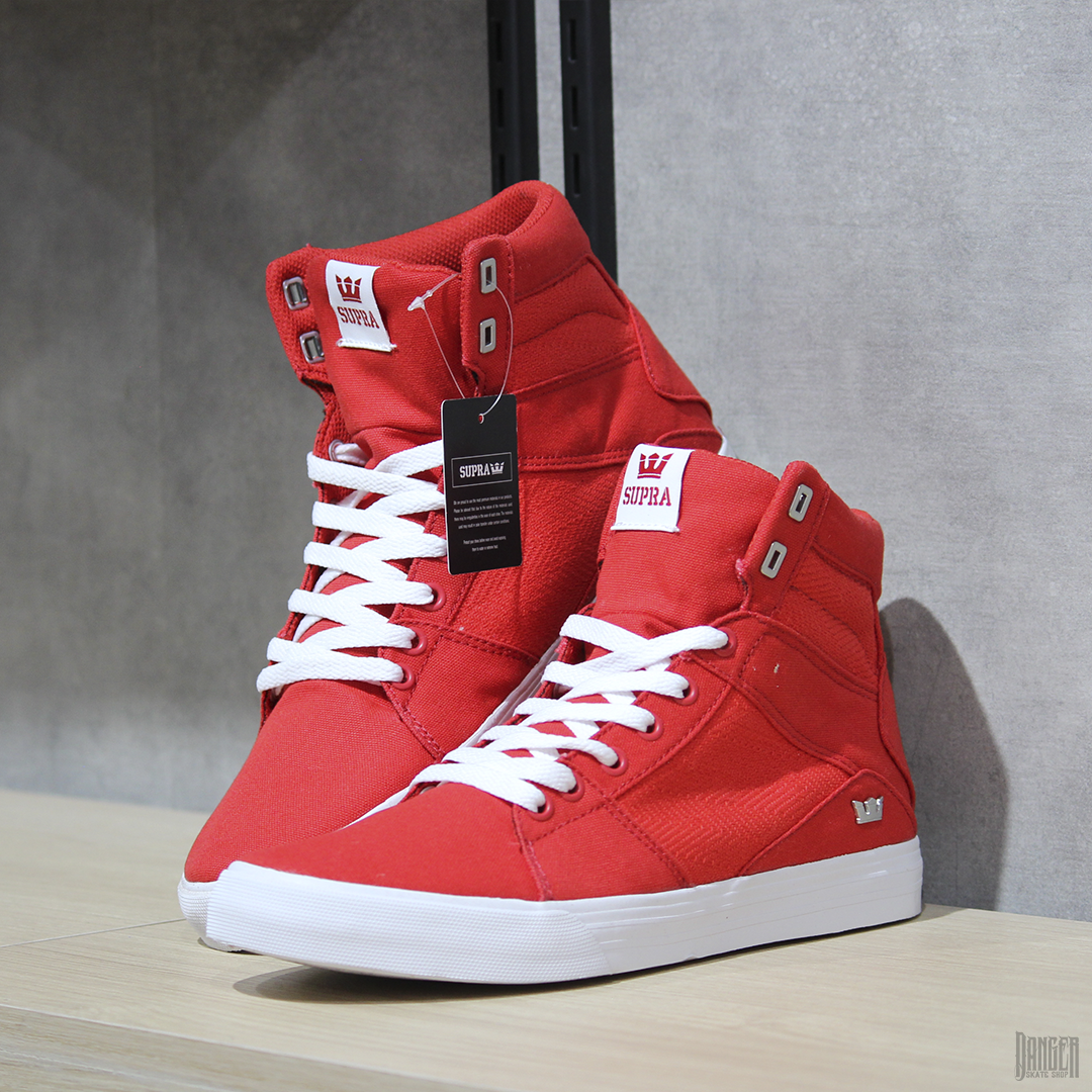 Tenis Supra Footwear Aluminum Risk Red White