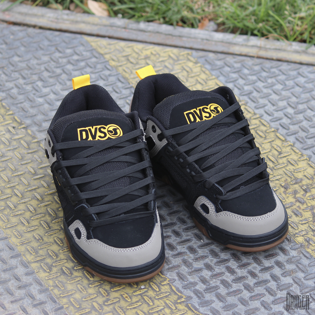 Tenis DVS Comanche Black Yellow Charcoal Gum