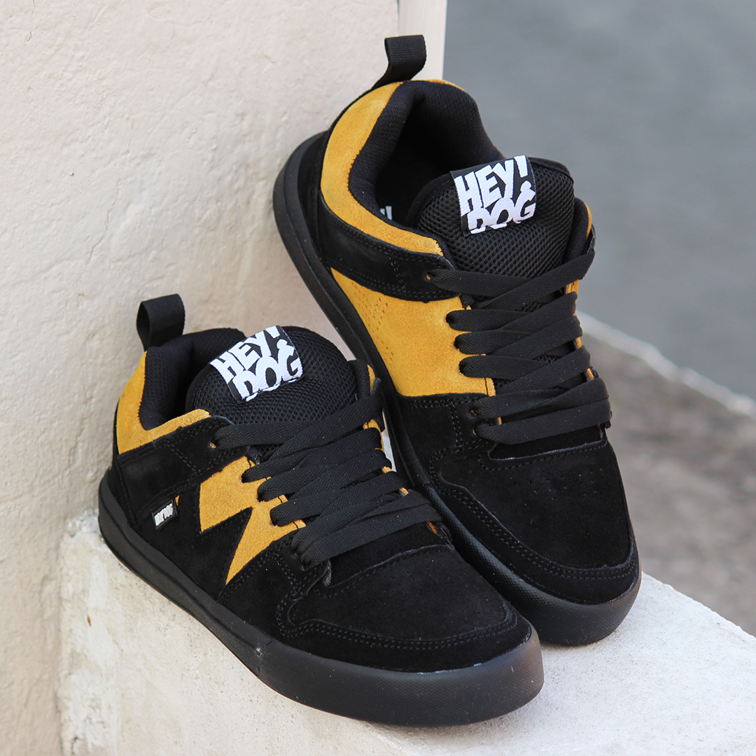 Tenis Hey Dog Husky Jesús Ortiz Black Yellow