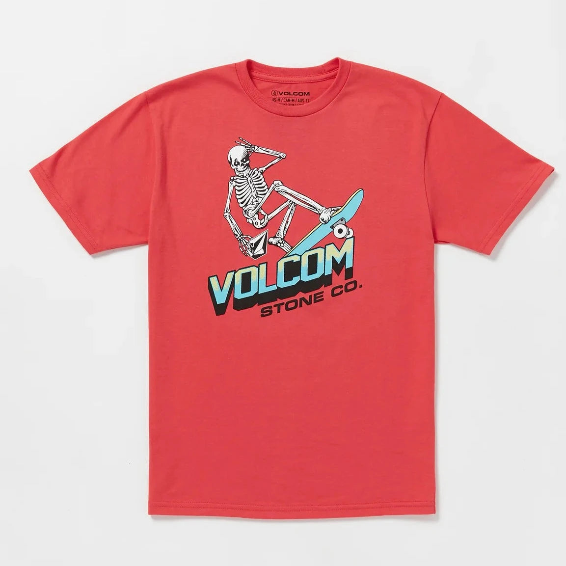 Playera Volcom Boneslide SST Flash Red