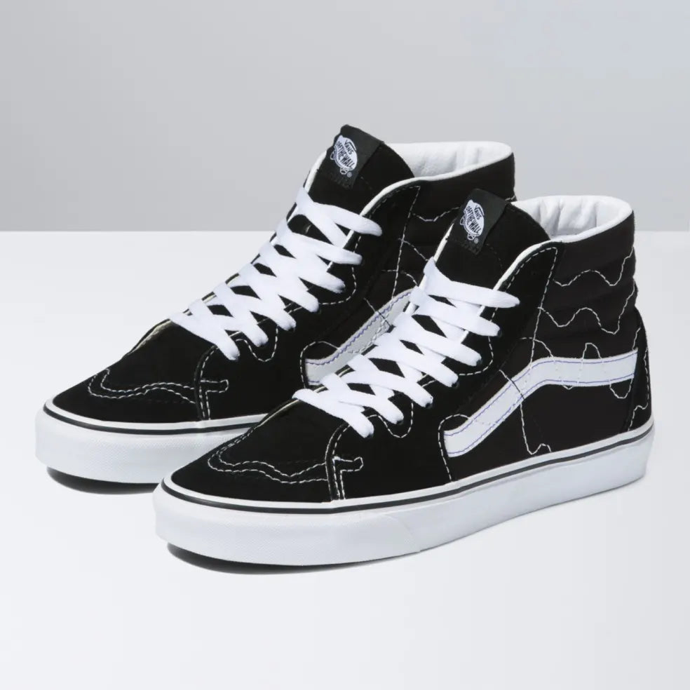 Tenis Vans SK8 Stitch Warp Black White