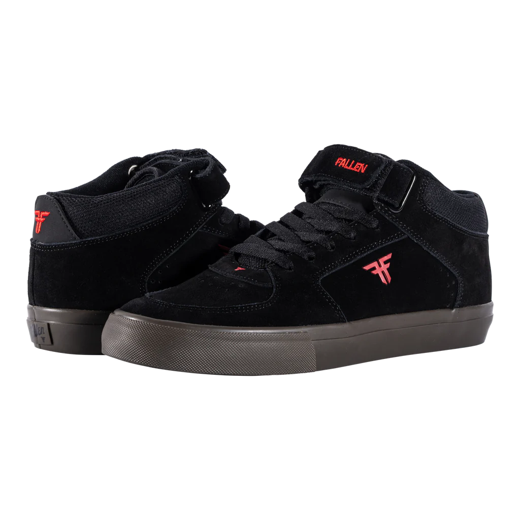 Tenis Fallen Tremont Mid Black Red DK Gum Vulc