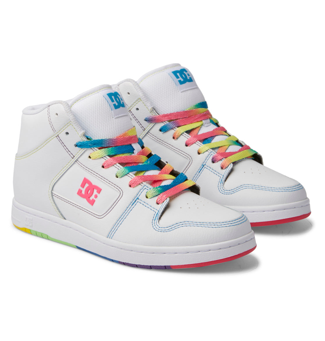 Tenis DC Manteca 4 Hi High Top White Rainbow