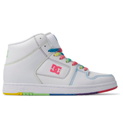 Tenis DC Manteca 4 Hi High Top White Rainbow