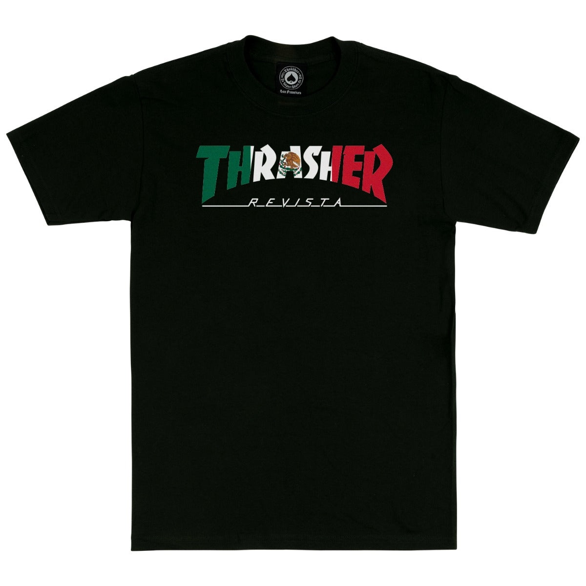 Playera Thrasher Mexico Revista Black