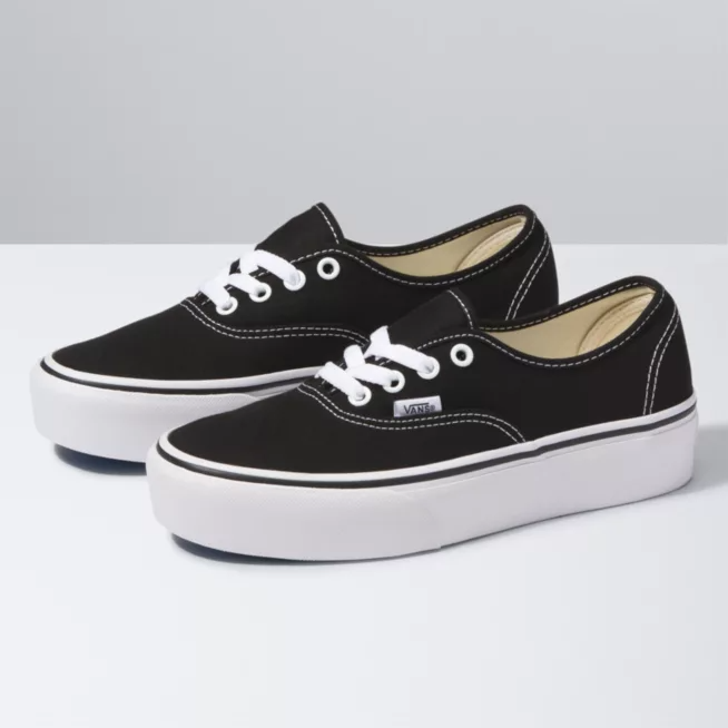 Tenis Vans Authentic Platform 2.0 Black White