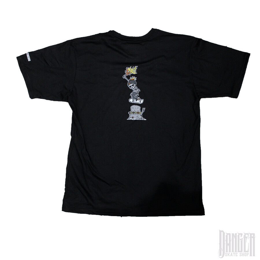 Playera Suicida Skateboards RIP Love Black