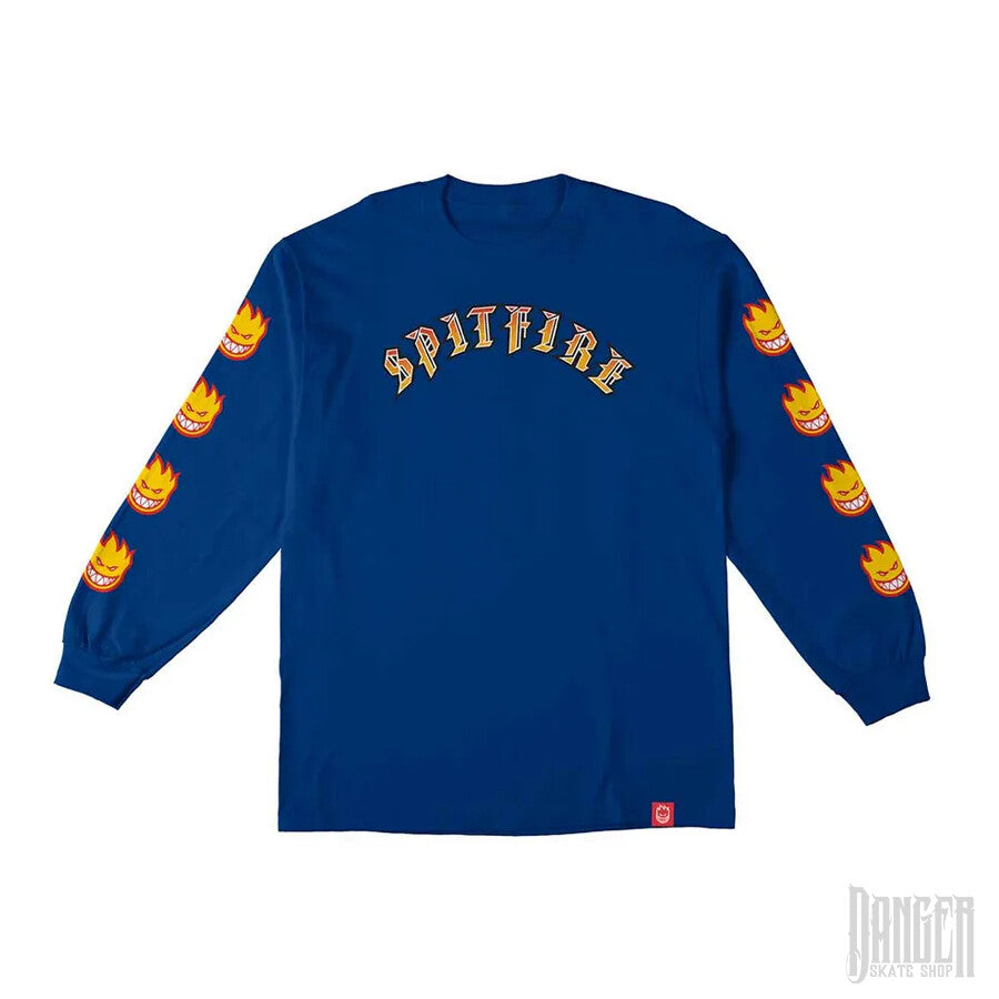 Playera Spitfire Old Bighead Fill Blue