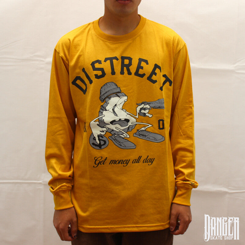 Playera Distreet Manga Larga Money Yellow