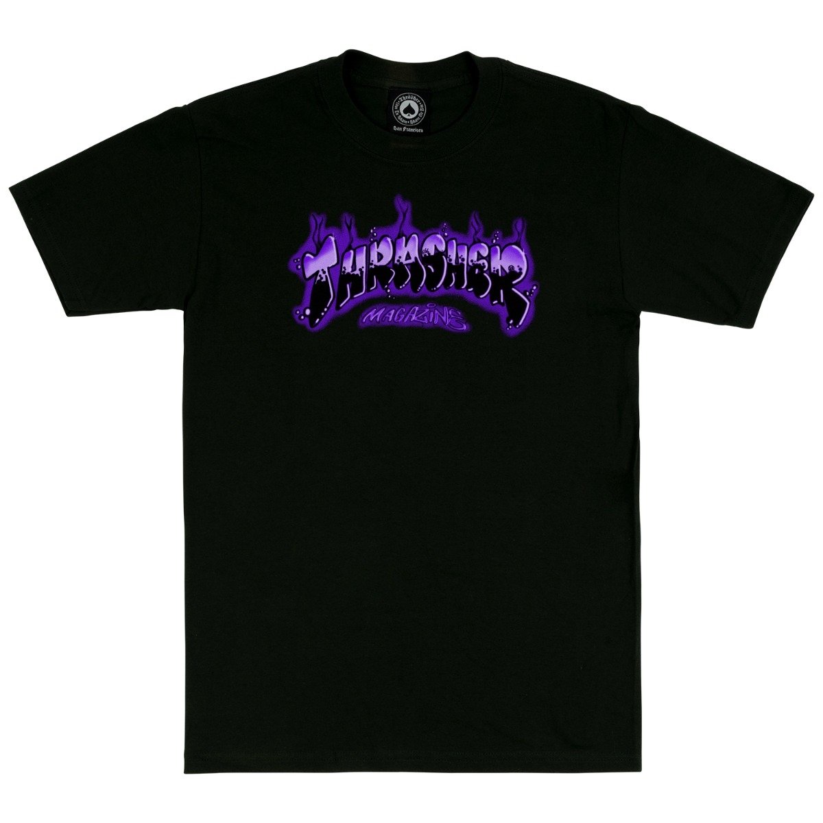 Playera Thrasher Airbrush Black Purple