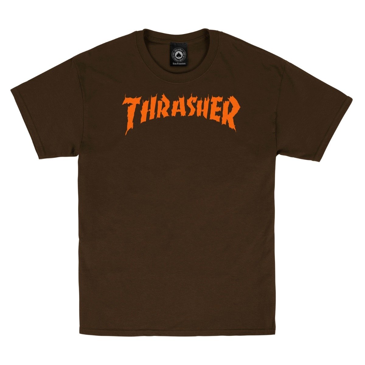 Playera Thrasher Burn it Down Dark Chocolate