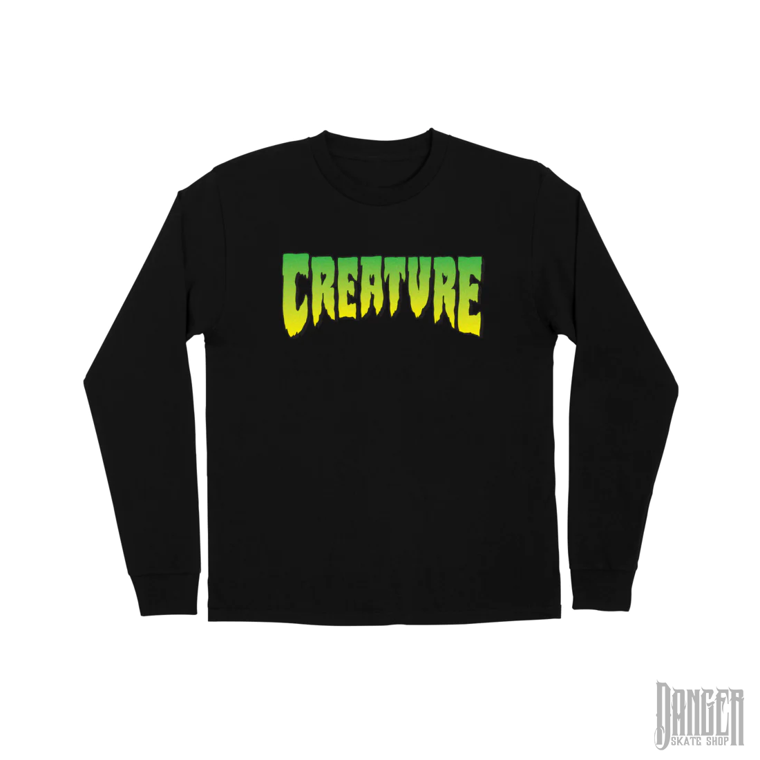 Playera Manga Larga Creature Logo Black